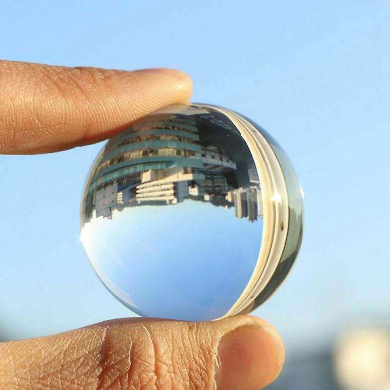Transparent color Glass Crystal Ball Healing Sphere Photography Props ball Decor 60Mm