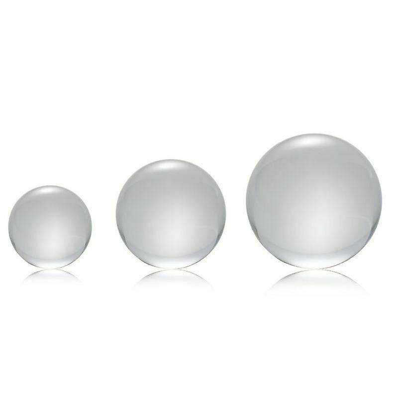 Transparent color Glass Crystal Ball Healing Sphere Photography Props ball Decor 60Mm