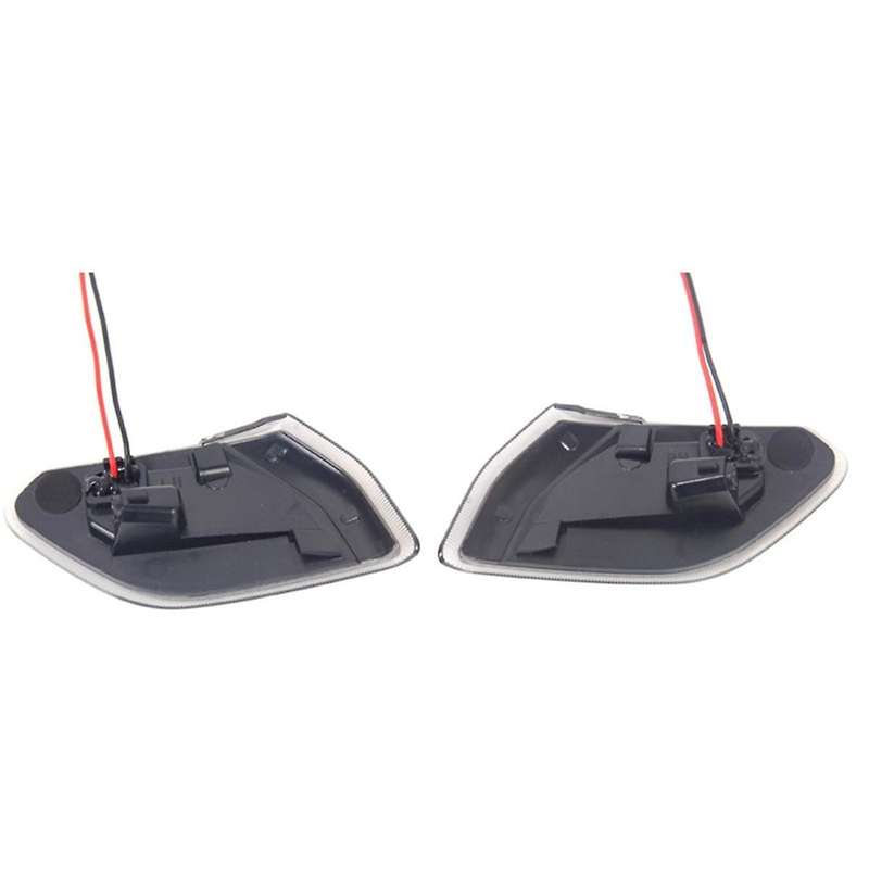 Transparent Led Front Side Marker Light Turn Signal Lamp Round Eyebrow Side Lamp for Wrangler JL 201