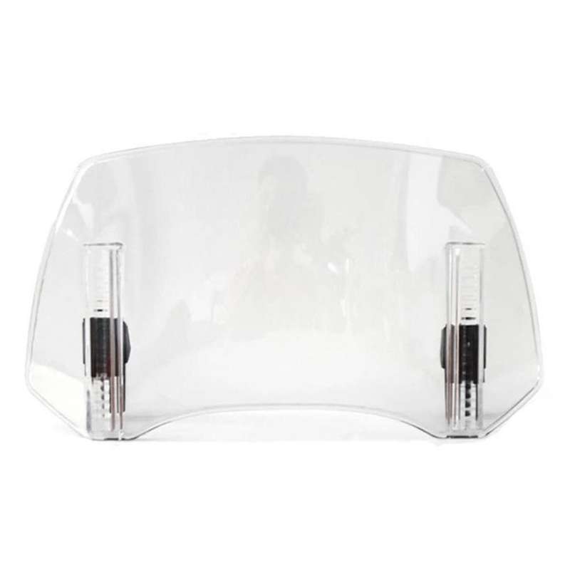Transparent Universal Motorcy Windshield Extension Adjustable Spoiler for 300x195x155mm