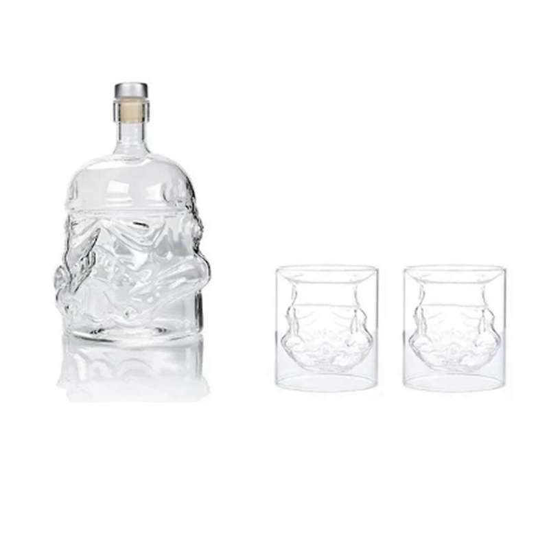 Transparent Skull Glass, High Borosilicate Glass, Heat-Resistant Wine Utensil,Skull Wine Bottle