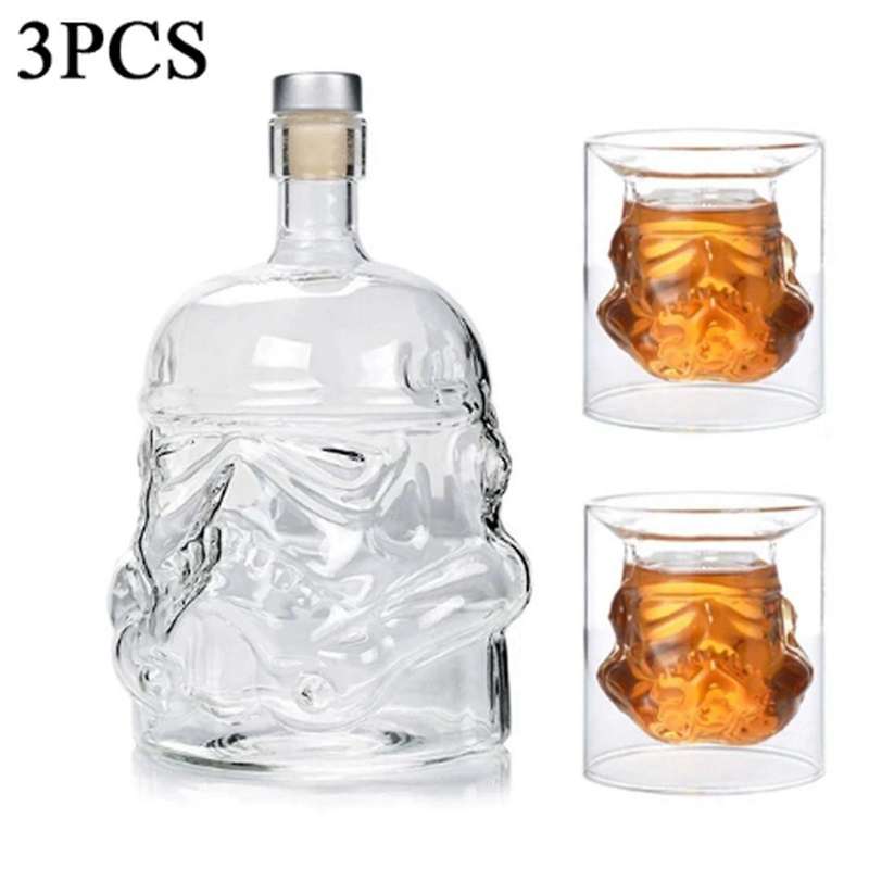 Transparent Skull Glass, High Borosilicate Glass, Heat-Resistant Wine Utensil,Skull Wine Bottle