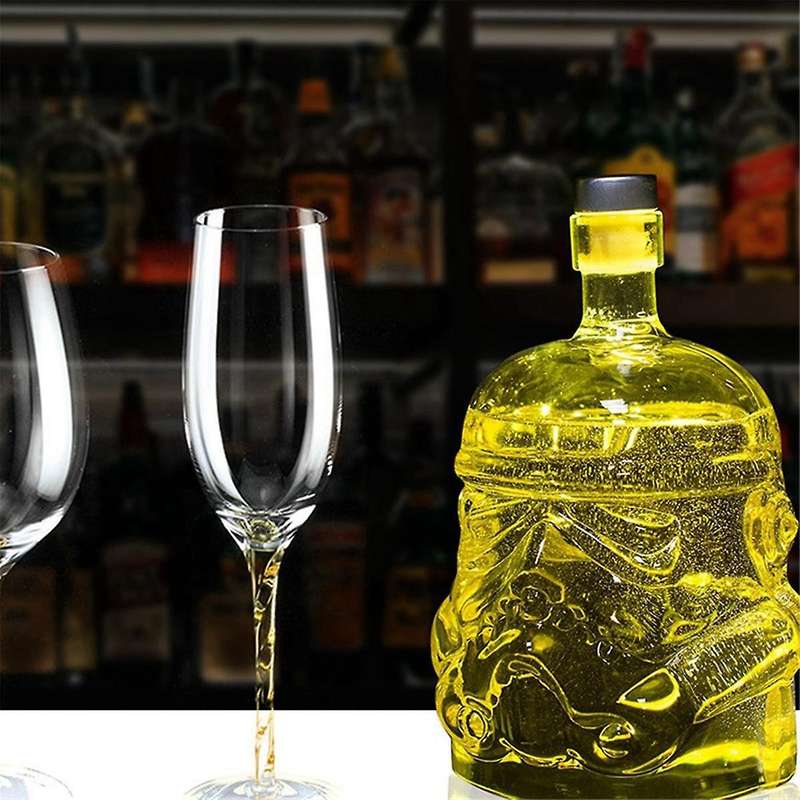 Transparent Skull Glass, High Borosilicate Glass, Heat-Resistant Wine Utensil,Skull Wine Bottle