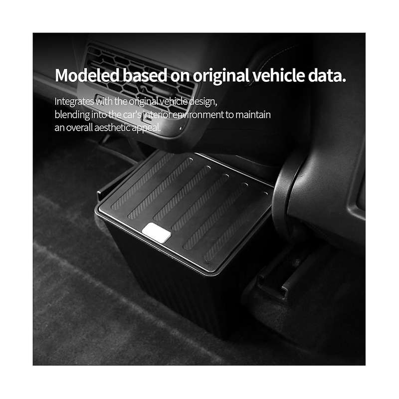 Trash Can for Model Y 2020-2023, Garbage Can Bin Accessories, Rear Center Console Storage Box Organi