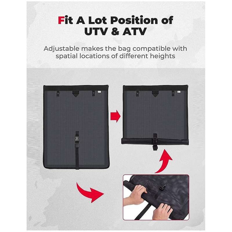 Trash Sack for Your Utv Atv Universal Accessories Mesh Trash Bag Vinyl Compatible for Rzr
