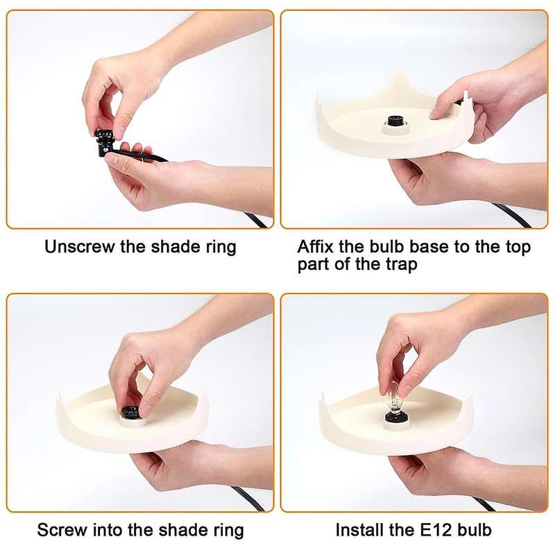 Trap for Indoors Trap with Light Refill and Trap for Home Sticky Trap Us Plug