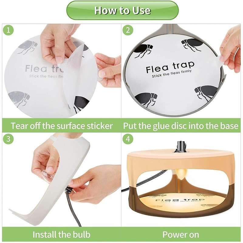 Trap for Indoors Trap with Light Refill and Trap for Home Sticky Trap Us Plug