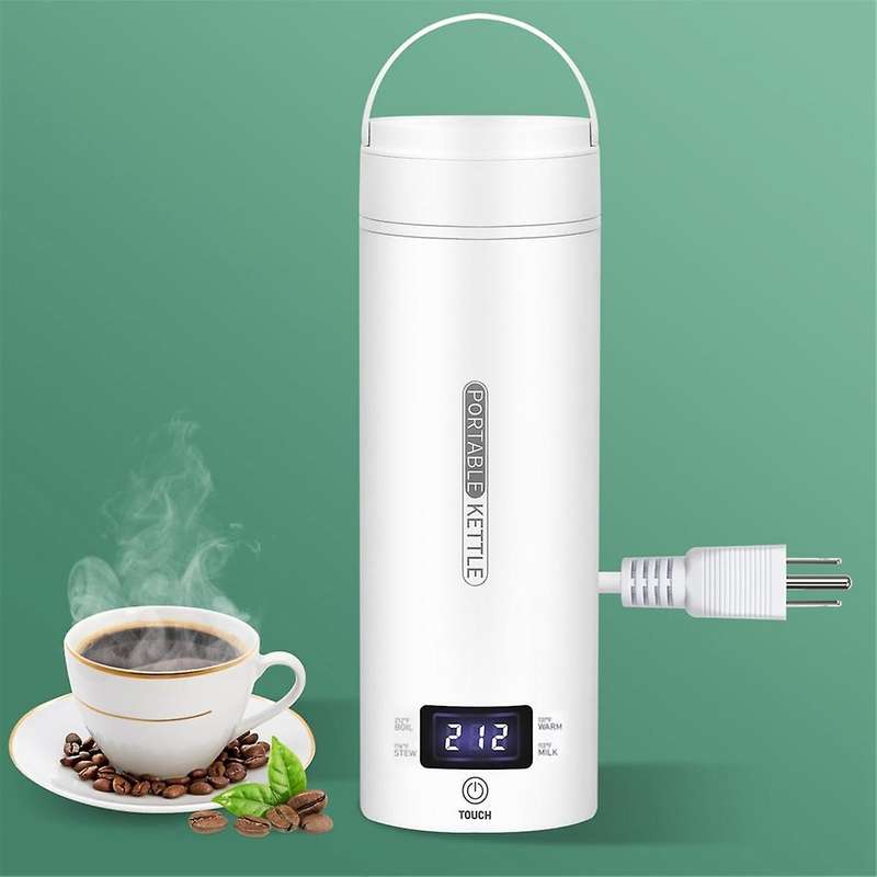 Travel Electric Kettle Portable Small Mini Tea Coffee Kettle 304 Stainless Water Heater with Lcd Us
