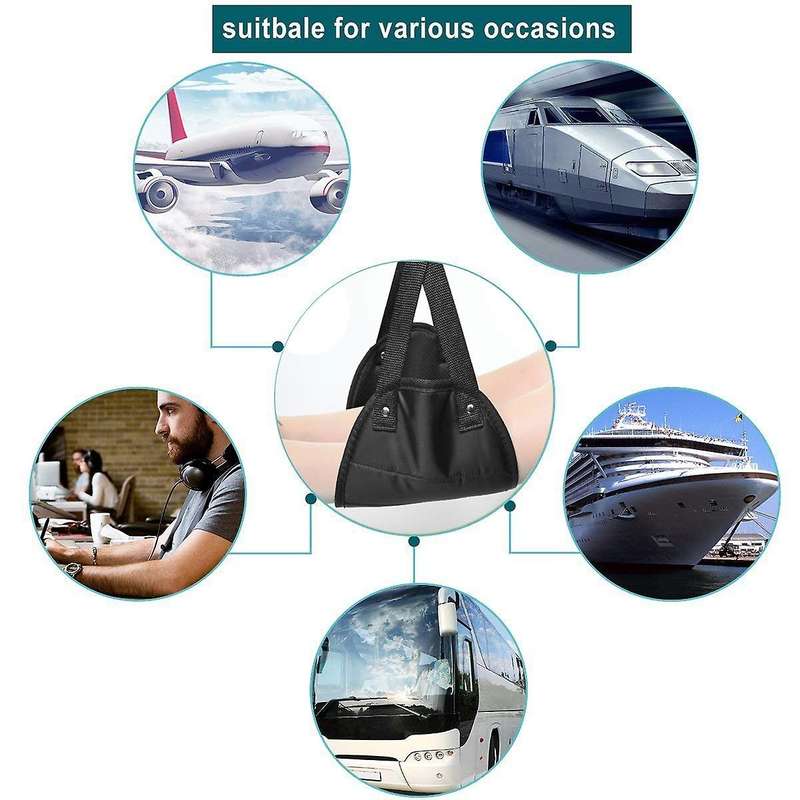 Travel Footrest Airplane Leg Rest Flight Foot Hammock Carry-On
