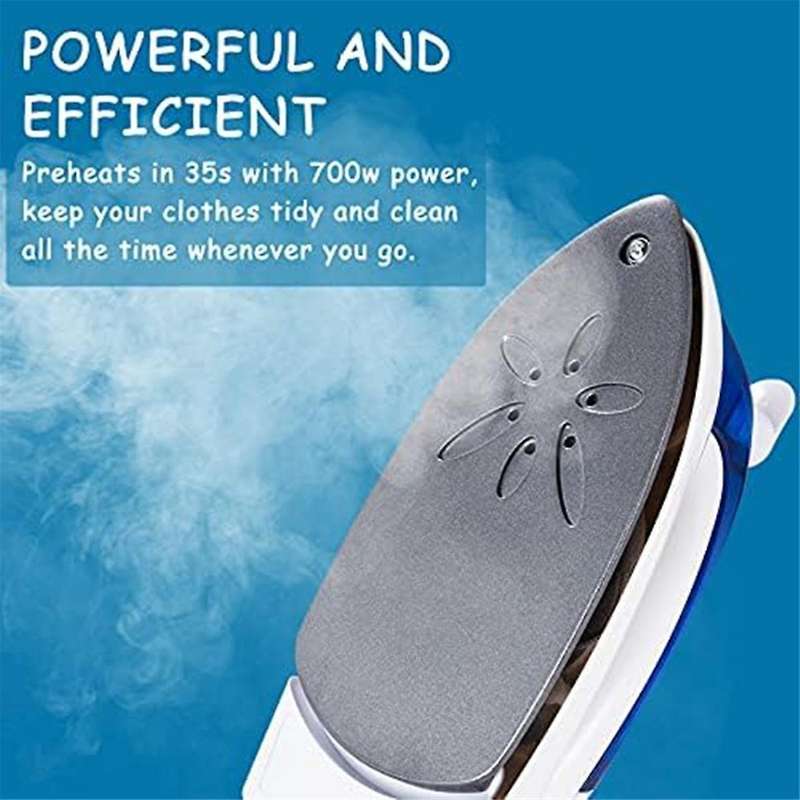 Travel Iron Portable Steam Iron for Clothes Mini Iron Non-stick Plate Dry Ironing Steam Ironing Fast