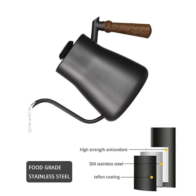 Travel Hand Coffee Pot Pour Over Coffee Maker Set Coffee Kettle Dripping Cup Portable Bean Grinder