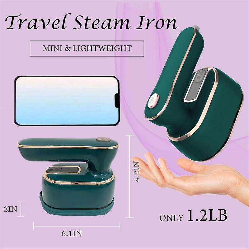 Travel Steamer Mini Iron for Clothes: Portable Mini Steam Iron Handheld Clothing Steamers Travel Siz