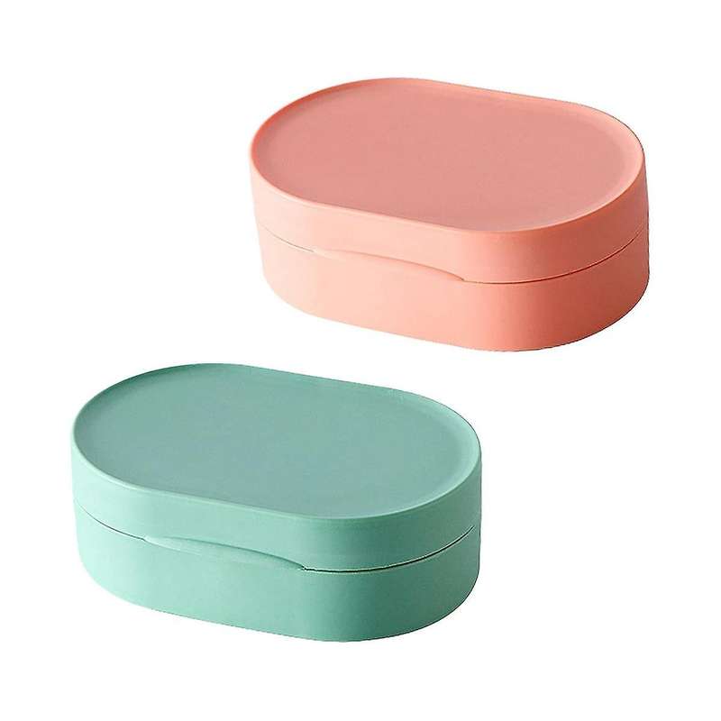 Travel Soap Container, 2PCS Soap Travel Case Soap Container, Plastic Travel Soap Holder, Bar Soap Tr
