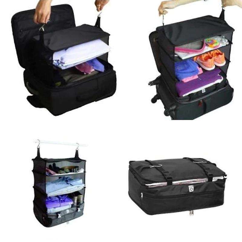Travel Suitcase Shoes Shelves Portable Travel Storage Bag Hook Hanging Organizer Wardrobe Clothes St