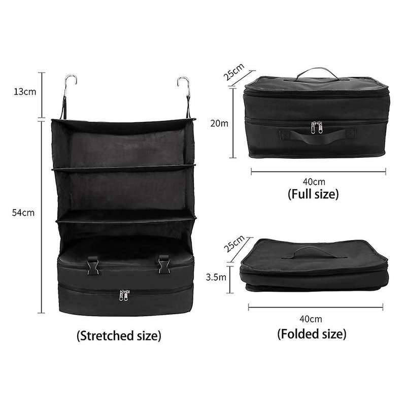 Travel Suitcase Shoes Shelves Portable Travel Storage Bag Hook Hanging Organizer Wardrobe Clothes St