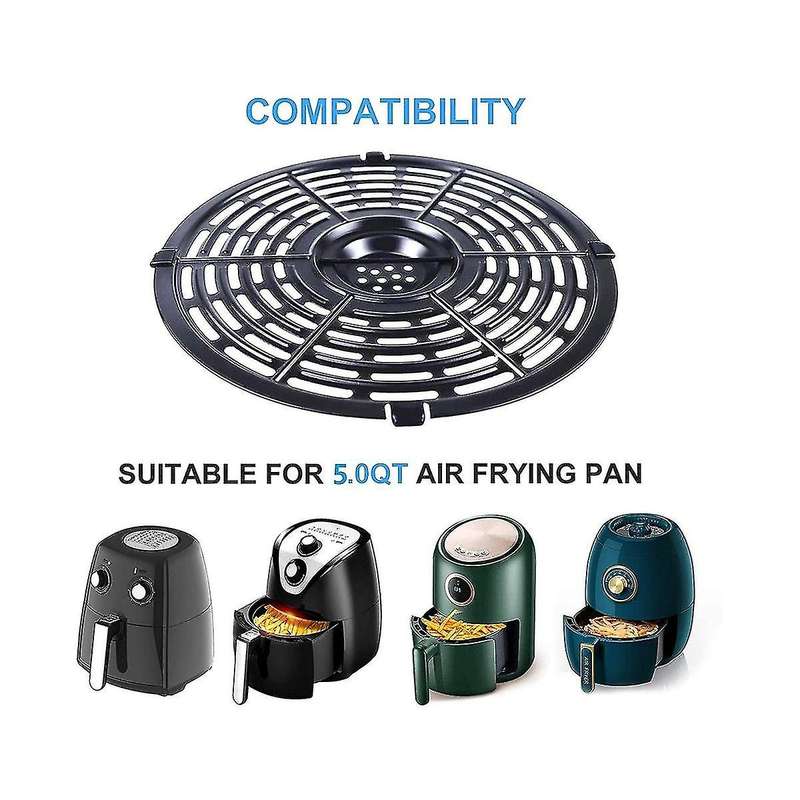 Tray, Upgraded Round Grill Crisper Plate Non-stick Coating Accessories Rack