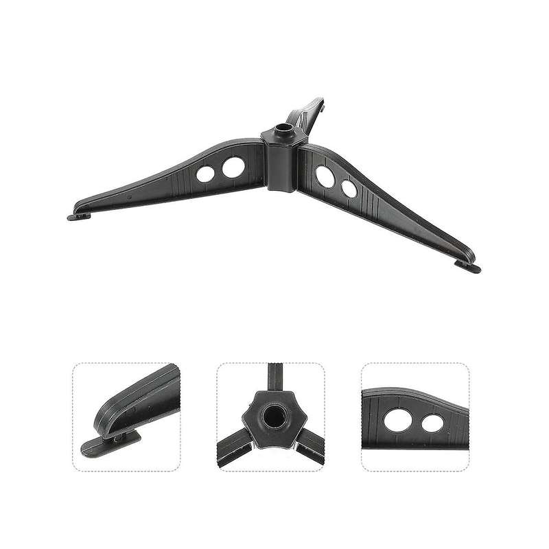 Tree Base Bracket Plastic Foot Tripod 12cm Triangular White Bottom Plastic Frame