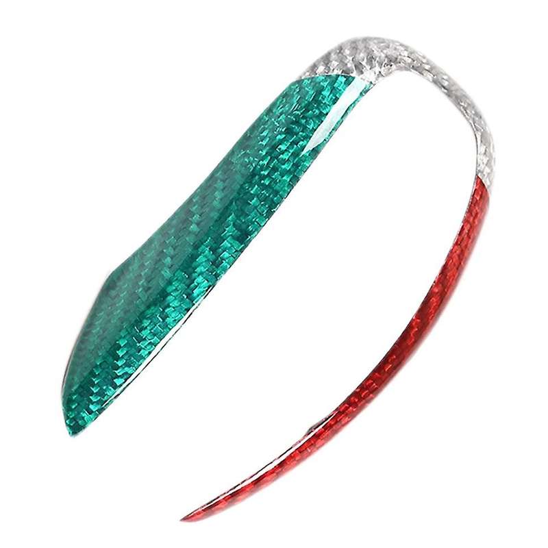 Tricolor Carbon Fiber Style Plastic Gear Shift Head Cover Trim for Stelvio 2017-2019 Car Accessories