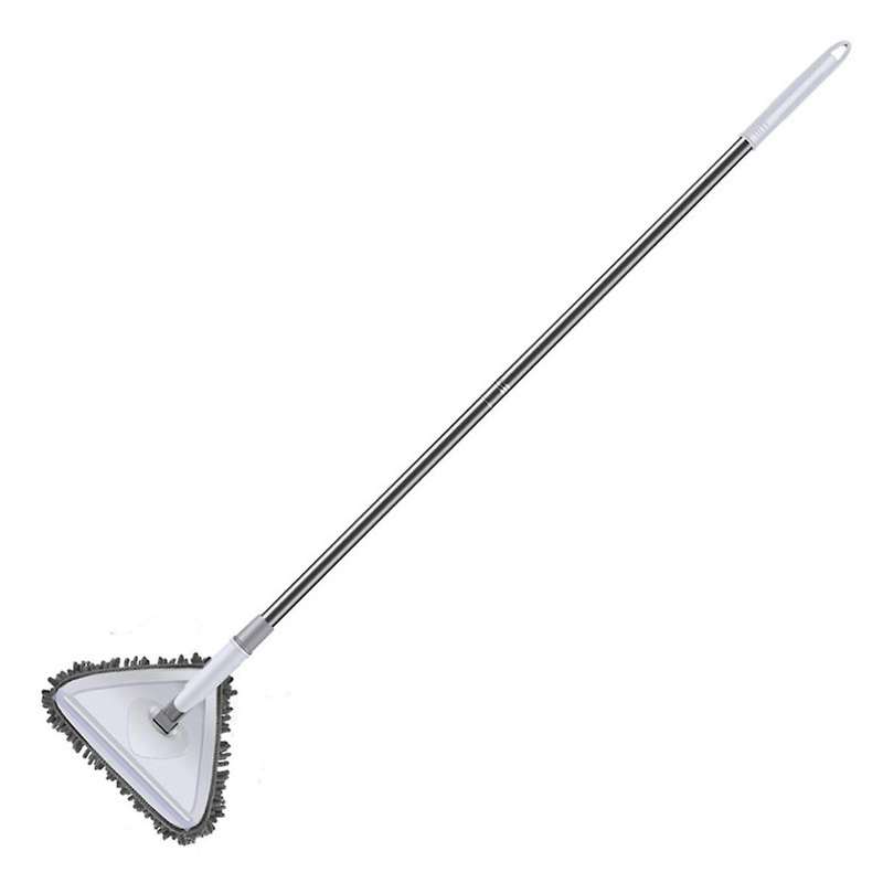 Triangle Mop with Long Handle Cleaning Tool for Dirty Wall Wall Cleaning Mop 180 Rotatable Adjustabl
