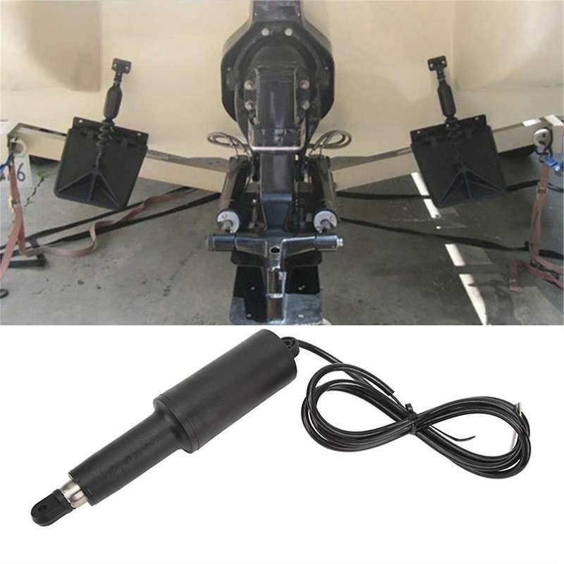 Trim Tabs Actuator Assembly, 12V Trim Tab Actuator 101 Standard 2 1/4in Stroke 6Ft Cable 15054001 fo