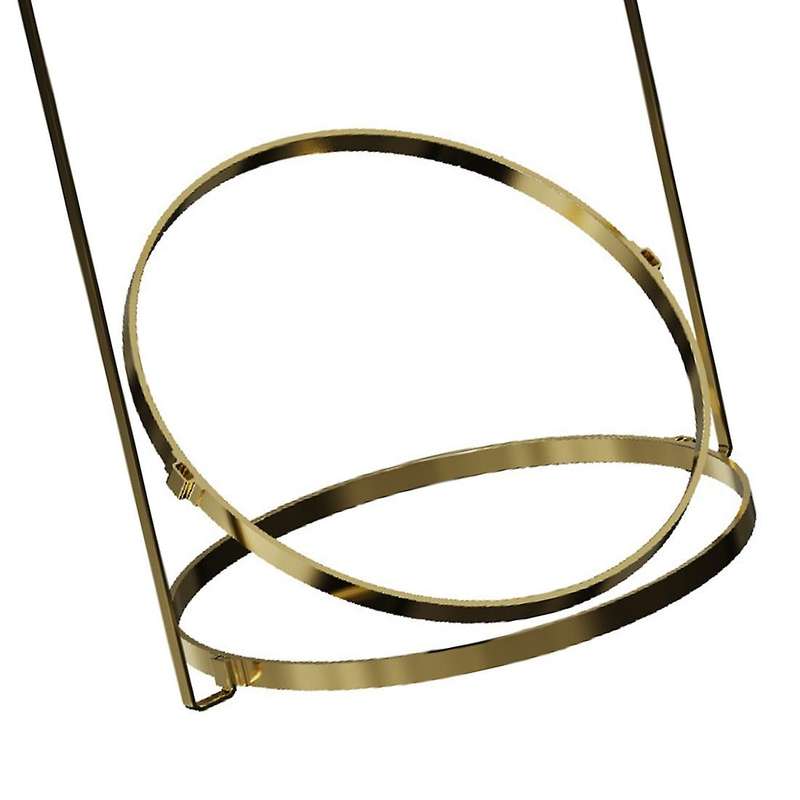 Triflora Hanging Planters for Indoor Plants or Herbs, Black+Gold