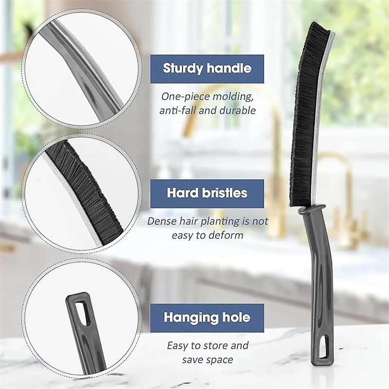 Trinketzy Brush, Trinketzy Hard-Bristled Crevice Cleaning Brush, Trinketzy Crevice Cleaning Brush(2P