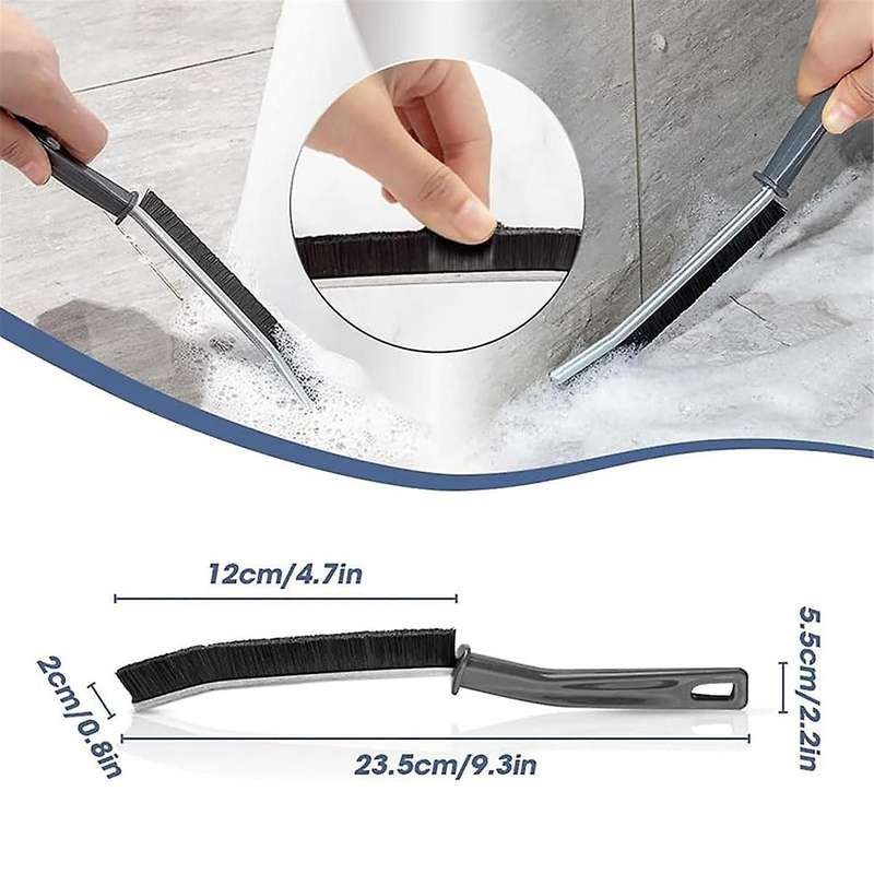 Trinketzy Brush, Trinketzy Hard-Bristled Crevice Cleaning Brush, Trinketzy Crevice Cleaning Brush(2P