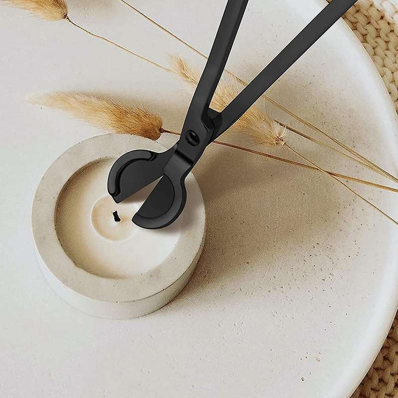 Trimmer Candle Wick Cutter Candle Scissors Stainless Steel Wick Cutter Scissors Black