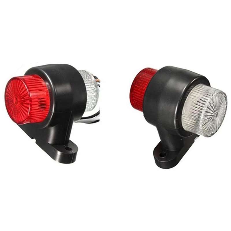 Truck 24V Side Marker Lights 12V Trailer Outline Lamp Clearance Lights Tail Light Assembly for ,2PCS