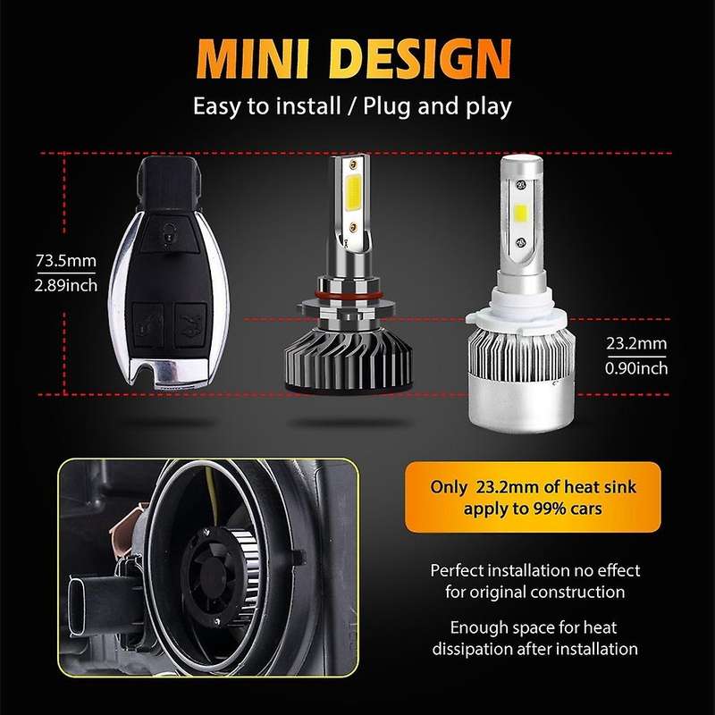 Truck Car 26000LM SUPER Bright Hb4 Led H4 Headlight Truck Led Bulb H3 9004 HB1 Ultra Bright H11