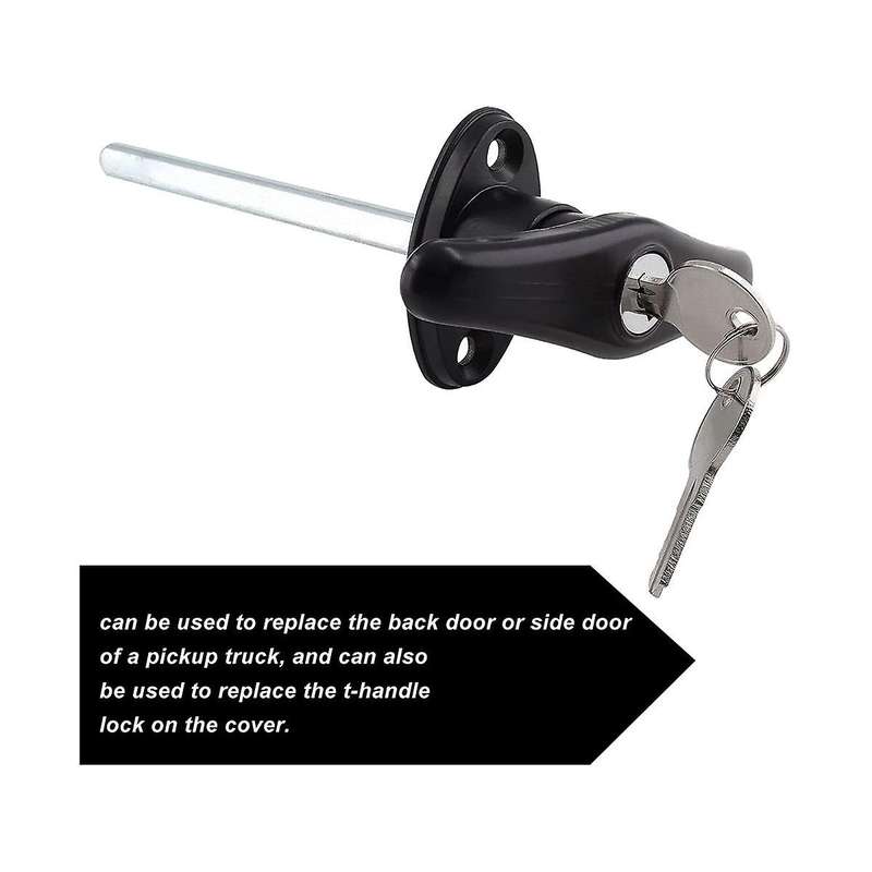 Truck Cap Locking T-handles Campers Topper Lock, Campers Shell Locks and Keys T-handle Canopy Repla
