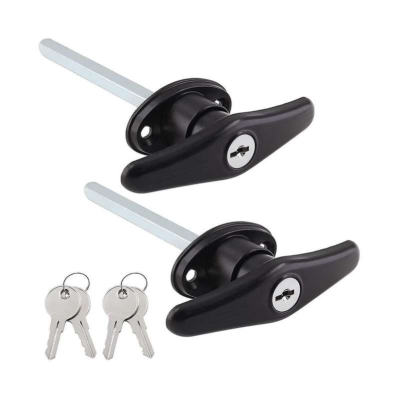 Truck Cap Locking T-handles Campers Topper Lock, Campers Shell Locks and Keys T-handle Canopy Repla