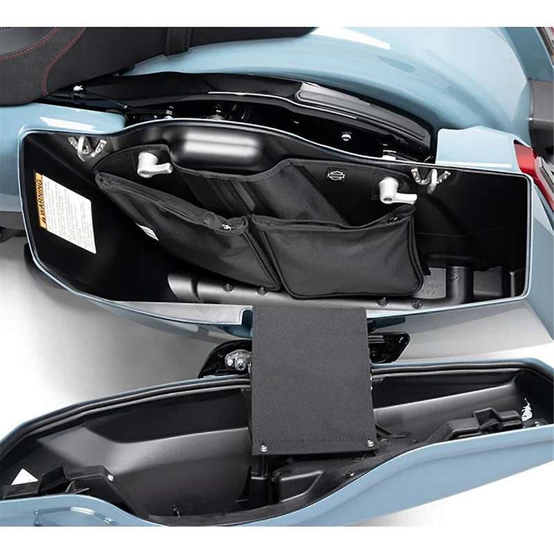 Trunk Lid Fitted Lining with Organizer Storage Bag Pocket Saddlebag for 2024 TOURING CVO 121 Street