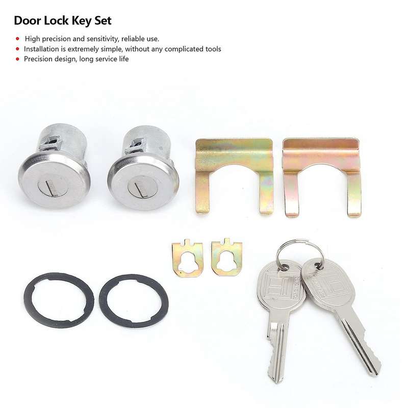 Trunk Lock Set Door Lock Key Set Coded 608307 Car Ignition Lock Barrel Type Ignition Switch Door Loc