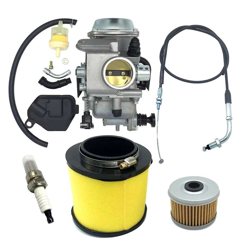 TRX300 Carburetor+Oil Filter with Air Filter Kit for TRX300 FOURTRAX 1988-2000, TRX300 FW FOURTRAX 1