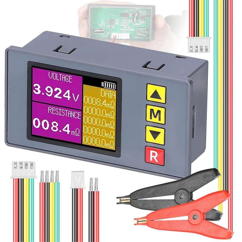 TS457 Voltage Internal Resistance Tester AC 4-Wire Professional Voltmeter Internal Resistance Test D