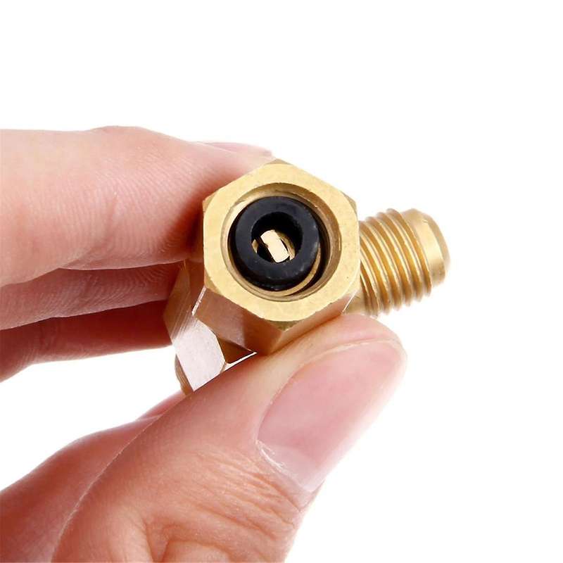 T-Shaped T Type Adapter with Rotary Connector 1/4inch External Thread Accessories New Pump SAE Flare