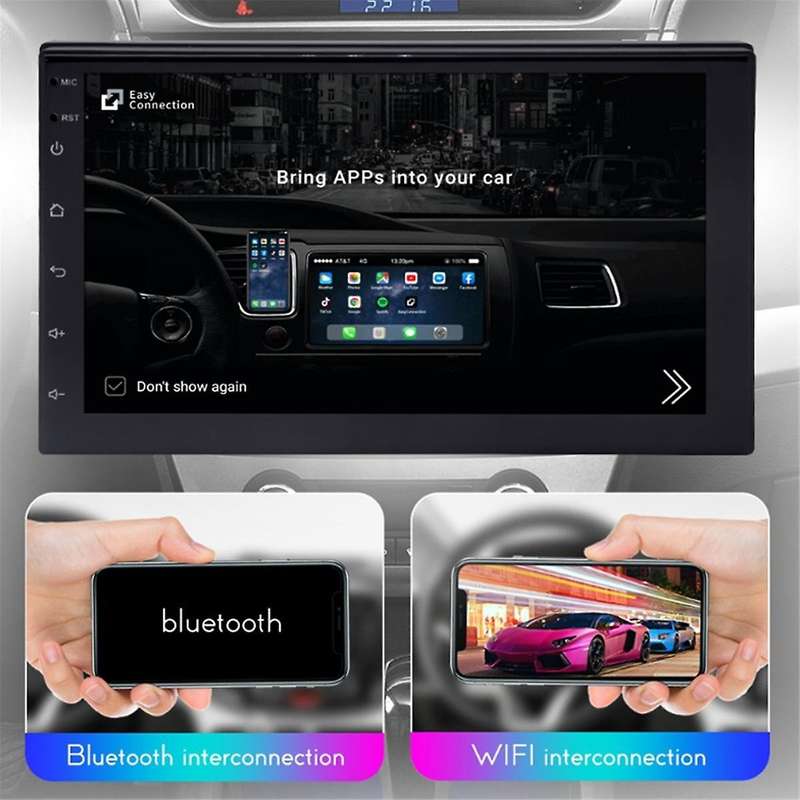 TS7 Car Radio Multimedia Video Player for Android Auto 2 Din Carplay GPS 7 Inches