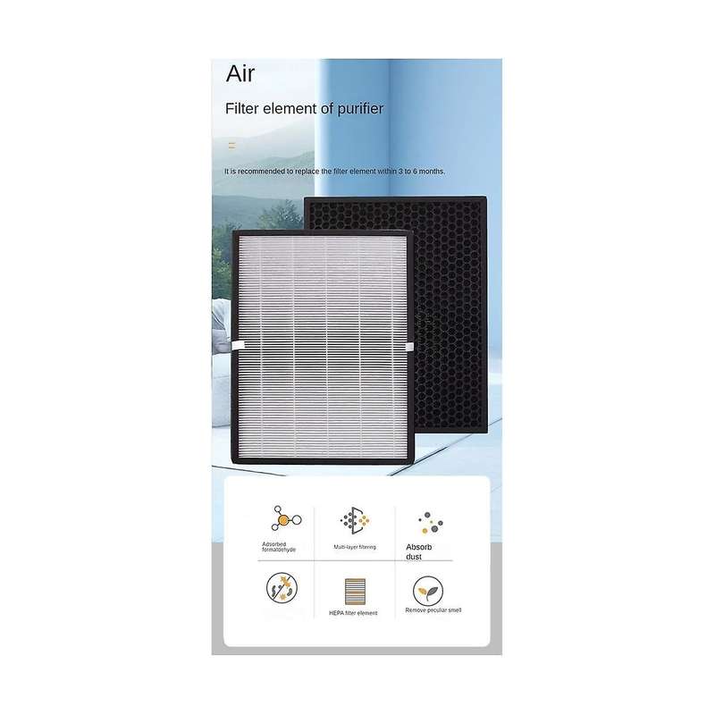 Tt-ap003 True Hepa Replacement Filter, for Tt-ap003 Air Purifier, 3-in-1 Premium H13 True Hepa Filte
