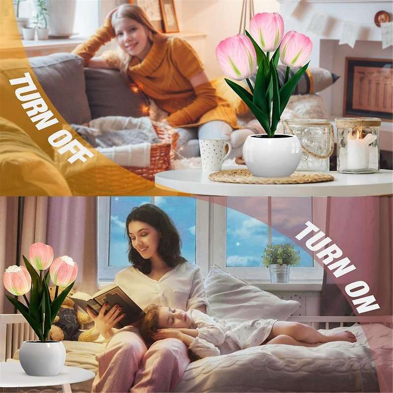 Tulip Lamp Lights Table Lamp Flower Desk Lamp Led Tulip Night Light for Living Room Bedroom for Room