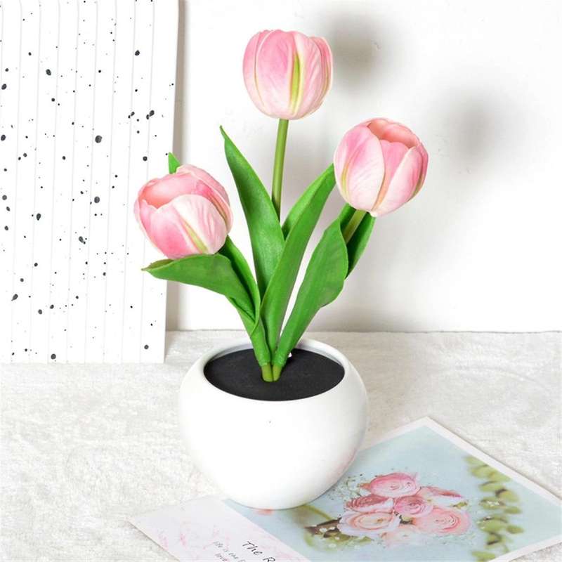 Tulip Lamp Lights Table Lamp Flower Desk Lamp Led Tulip Night Light for Living Room Bedroom for Room