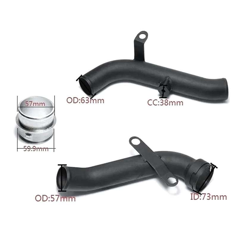Turbo Discharge Pipe Conversion Boost Pipe Kit Fits for Golf MK5/MK6/ // TT/A3 2.0TSI