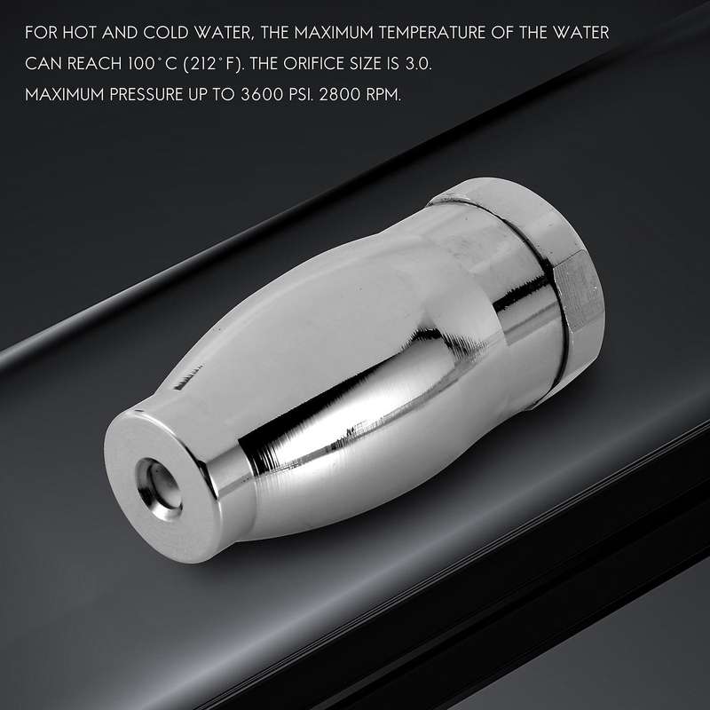 Turbo Nozzle Compatible Pressure Washer, Nozzle Compatible Hot and Cold Water