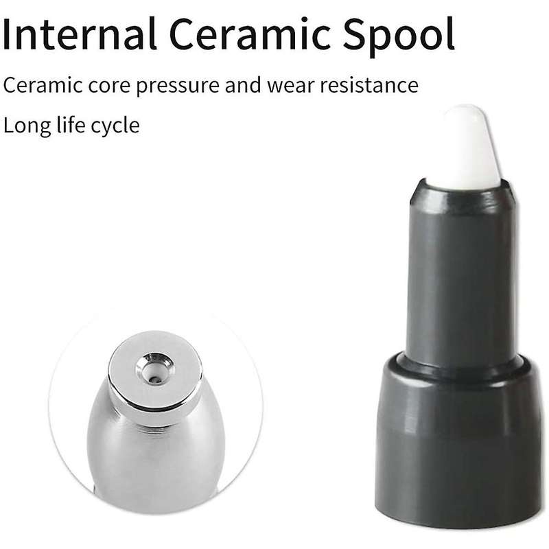 Turbo Nozzle for Pressure Washer, 360 Degrees Rotating Nozzle and 5 Tips, 1/4 Inch Quick Connect, Or