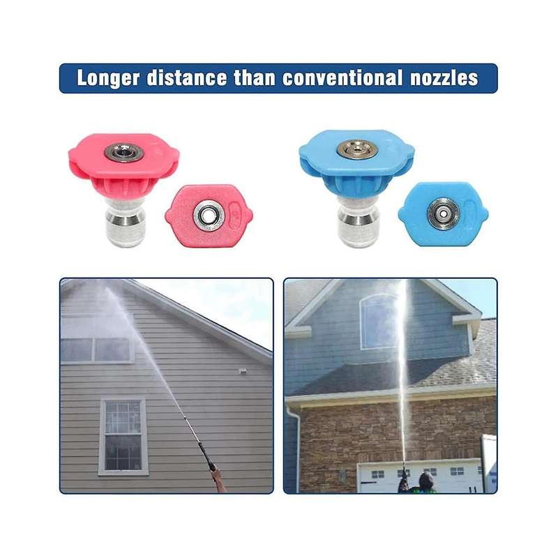 Turbo Nozzle for Pressure Washer, Rotating Nozzle for Hot and Cold Water, 1/4 Inch Quick Connect