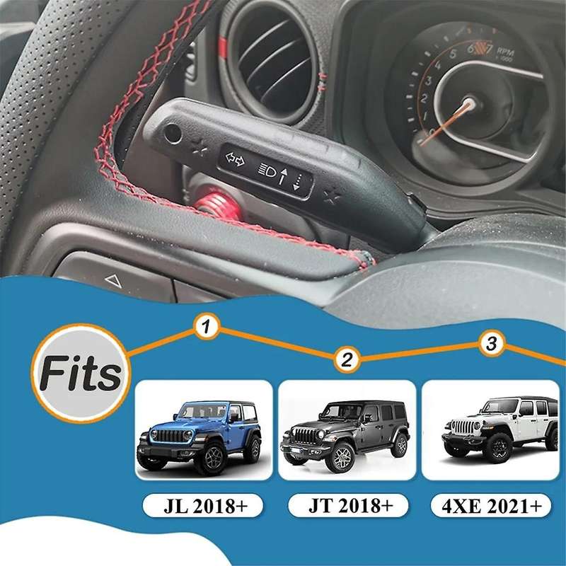 Turn Signal Lever Extension Blinker Switch Indicator Extension for JL JT 2018-2024 Accessories