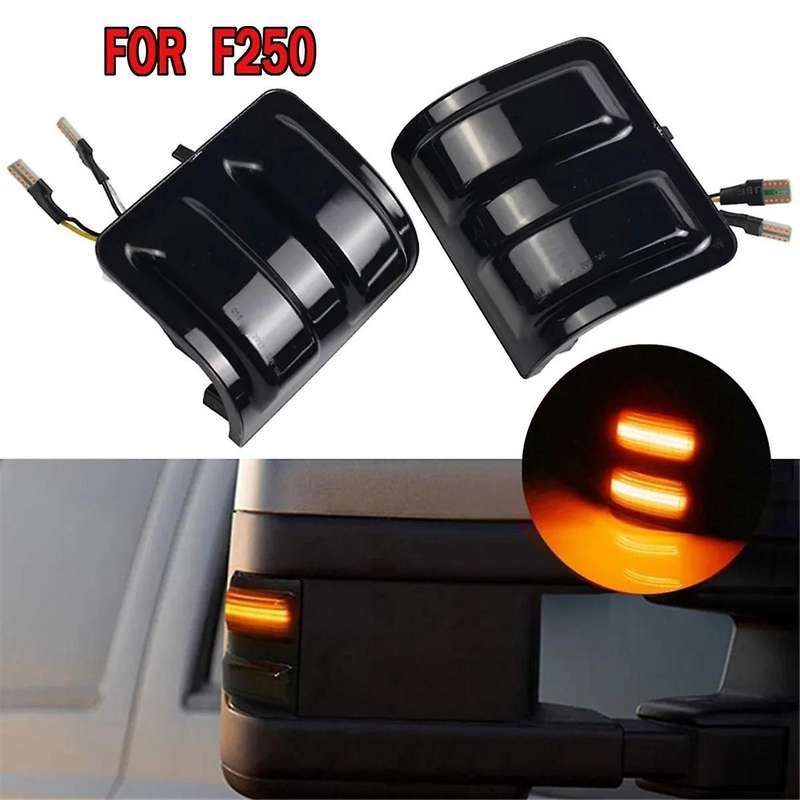 Turn Signal Light LED Rearview Side Mirror Light Dual Color Daytime Indicator Light for F250 F350 F