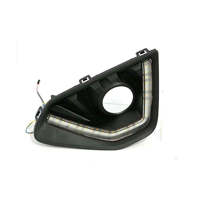 Turn Yellow and Blue Signal Relay Waterproof Car Drl 12v Led Daytime Running Light Fog Lamp for F7