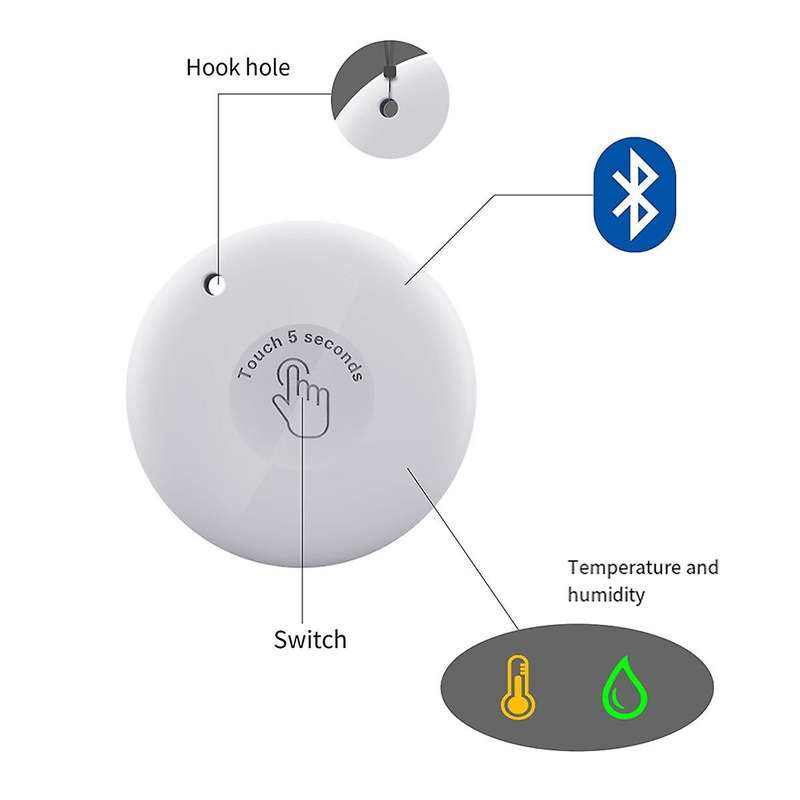 Tuya Bluetooth PT216B Smart Temperature and Humidity Meter Indoor and Outdoor Thermometer Hygrometer