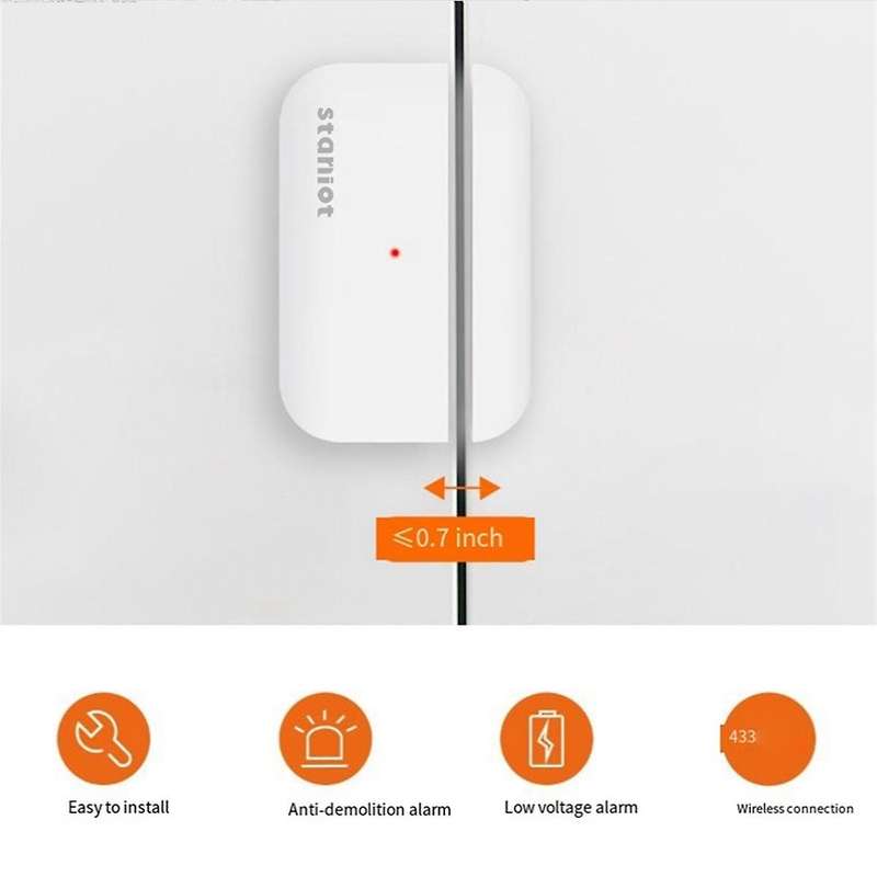 Tuya Door Sensor Smart Home Security Window Detector Door Sensor Switch Handle Window Alarm Contact